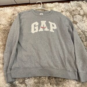 GAP Heather Gray Logo Sweatshirt